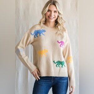 Animal Print Sweater